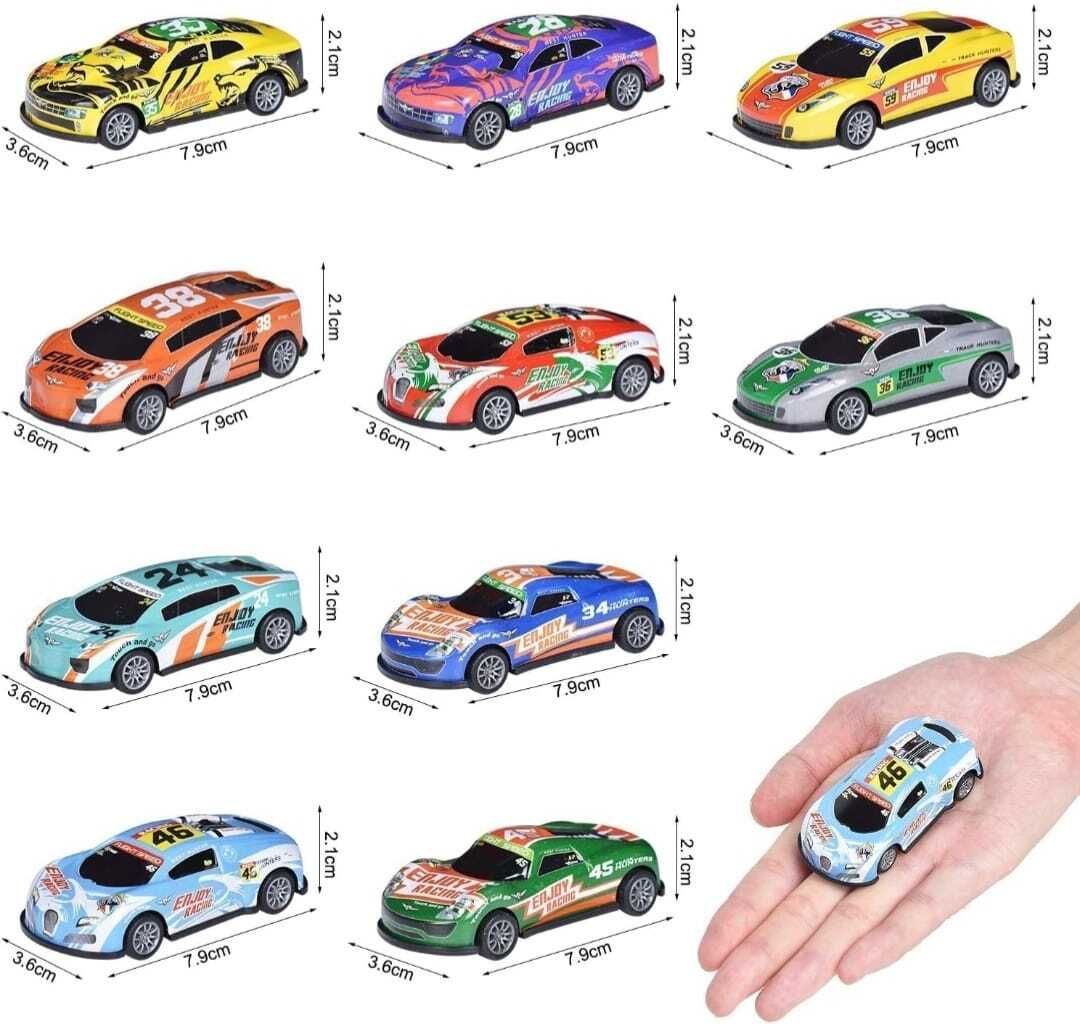 glozi unbreakable mini racing pull back alloy metal diecast car models set of 12-picture-10