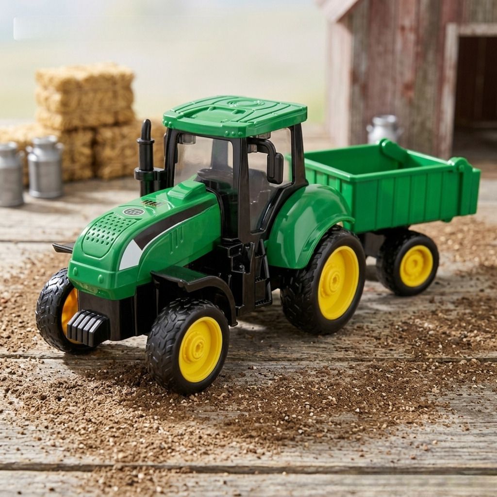 Agriculture Farm Tractor With Trolley Push and Go Vehicle For Kids & Toddlers-image-27