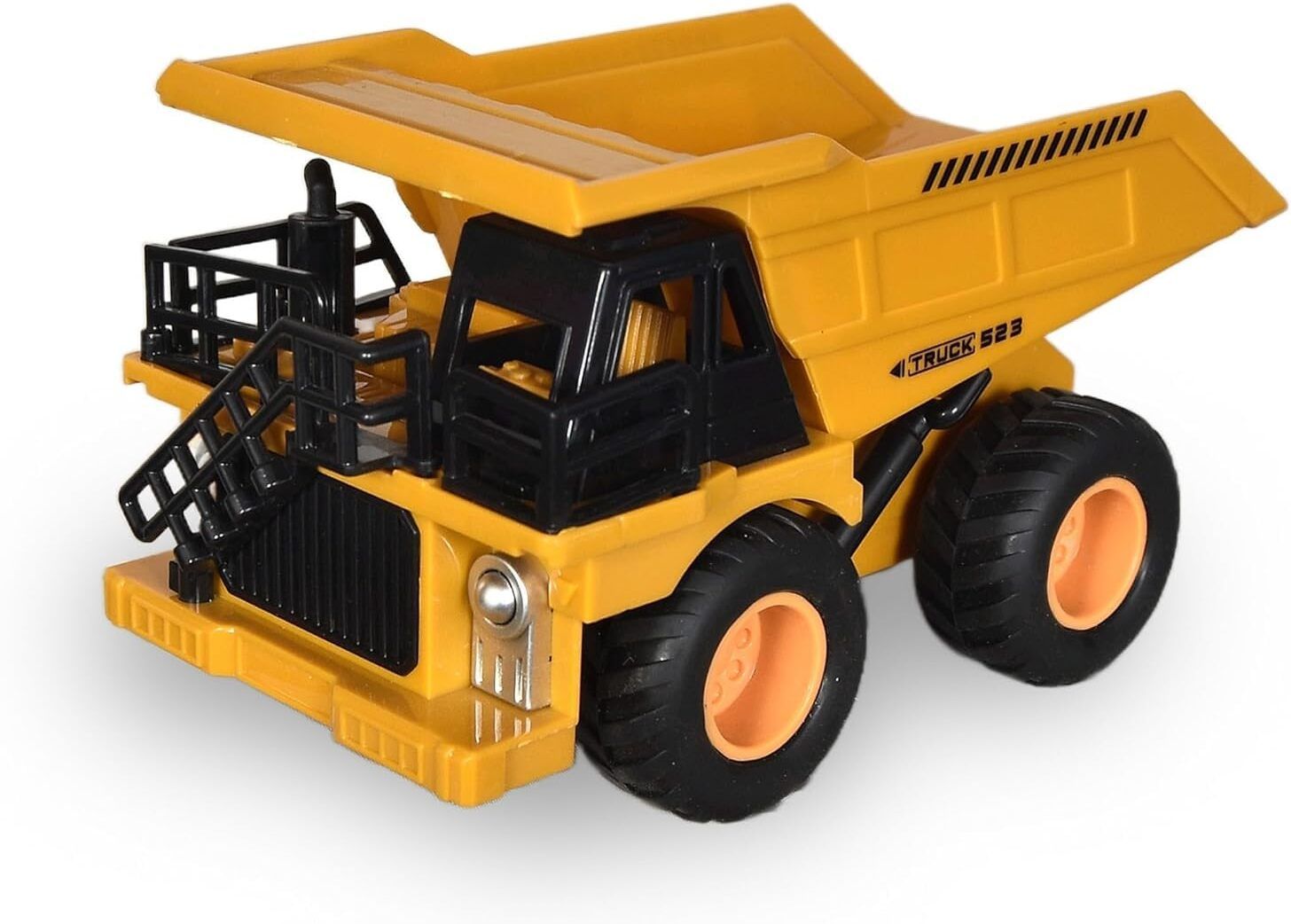 dmccart Heavy Duty Dump Truck Toy Vehicle for Kids Construction Play Yellow-picture-17