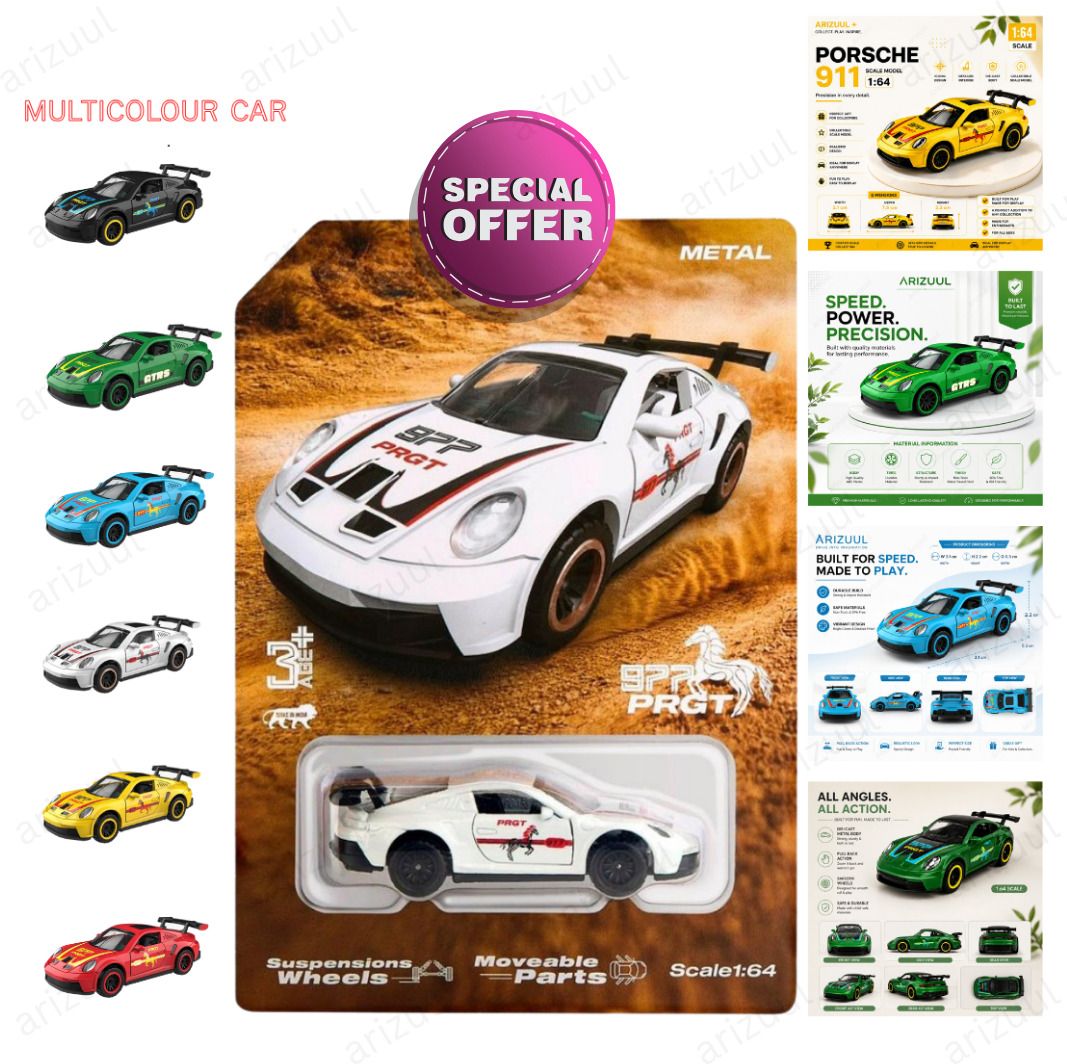 arizuul Porsche GT3 RS Premium Display Diecast Metal Model Car-picture-15