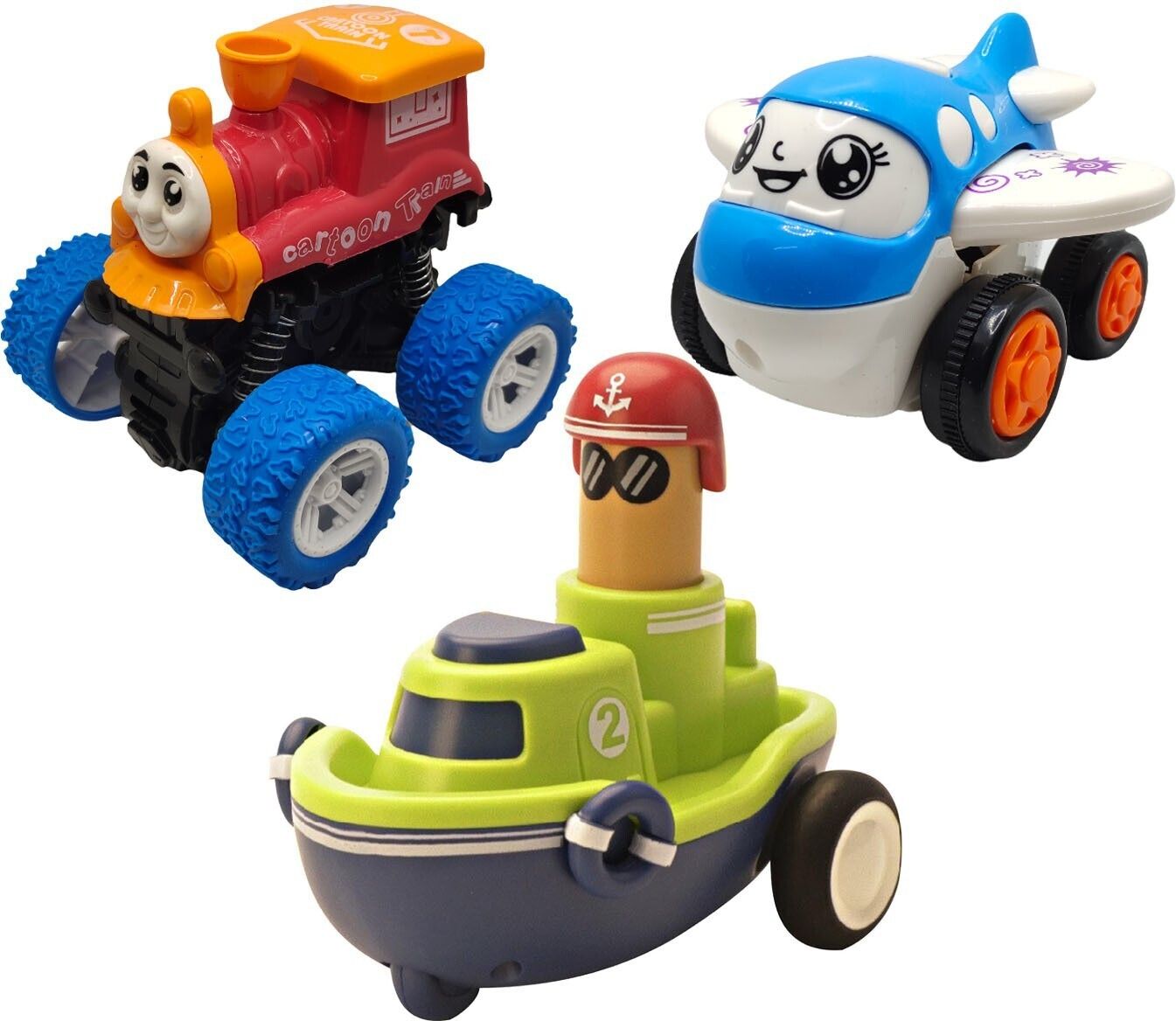 sve Unbreakable Four-Wheel Drive Friction Powered Diecast Toy Set-D183-picture-19