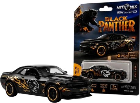 ragiluxe Premium Metal Black Panther Toy Car 1:64 Scale For Kids-picture-18