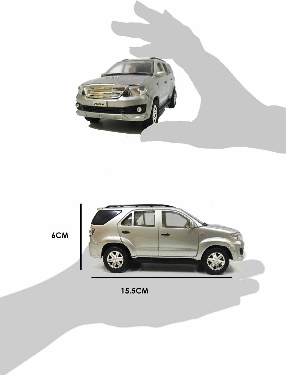 Fortuner Die-Cast Pull Back Car Sturdy Metal Model Toy Vehicle for Kids-image-6