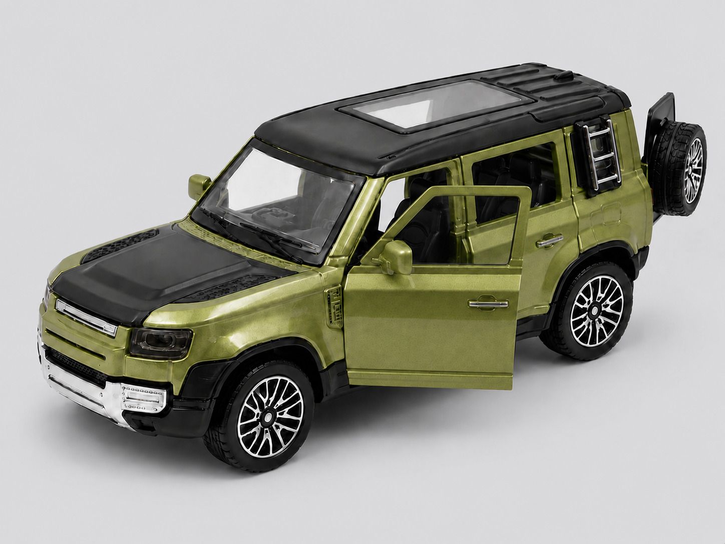 thriveonix Defender 1:32 Metal Land Rover Car With Openable Door,Light & Sound Car For Kid-picture-3