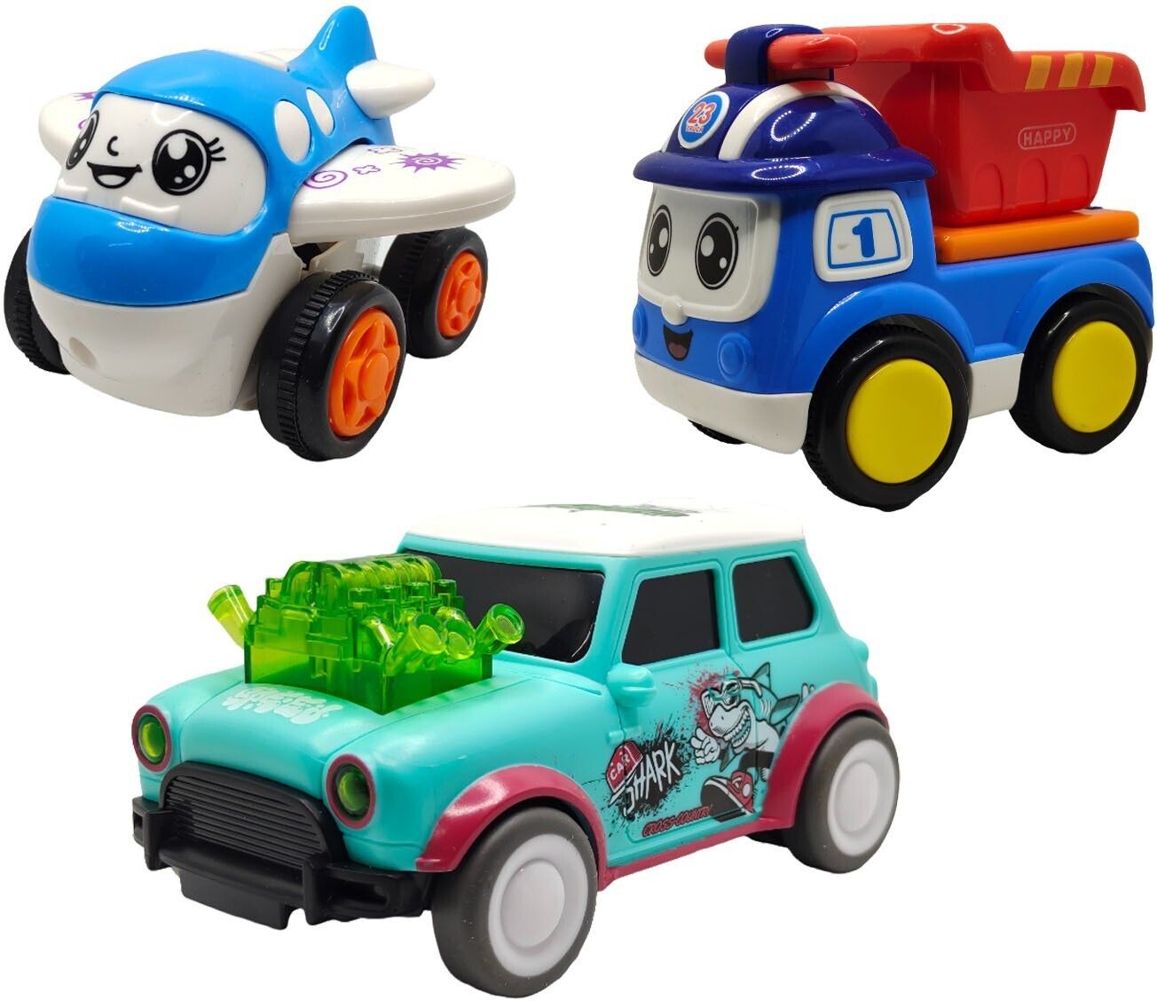 sve Unbreakable Four-Wheel Drive Friction Powered Diecast Toy Set-D138-picture-11