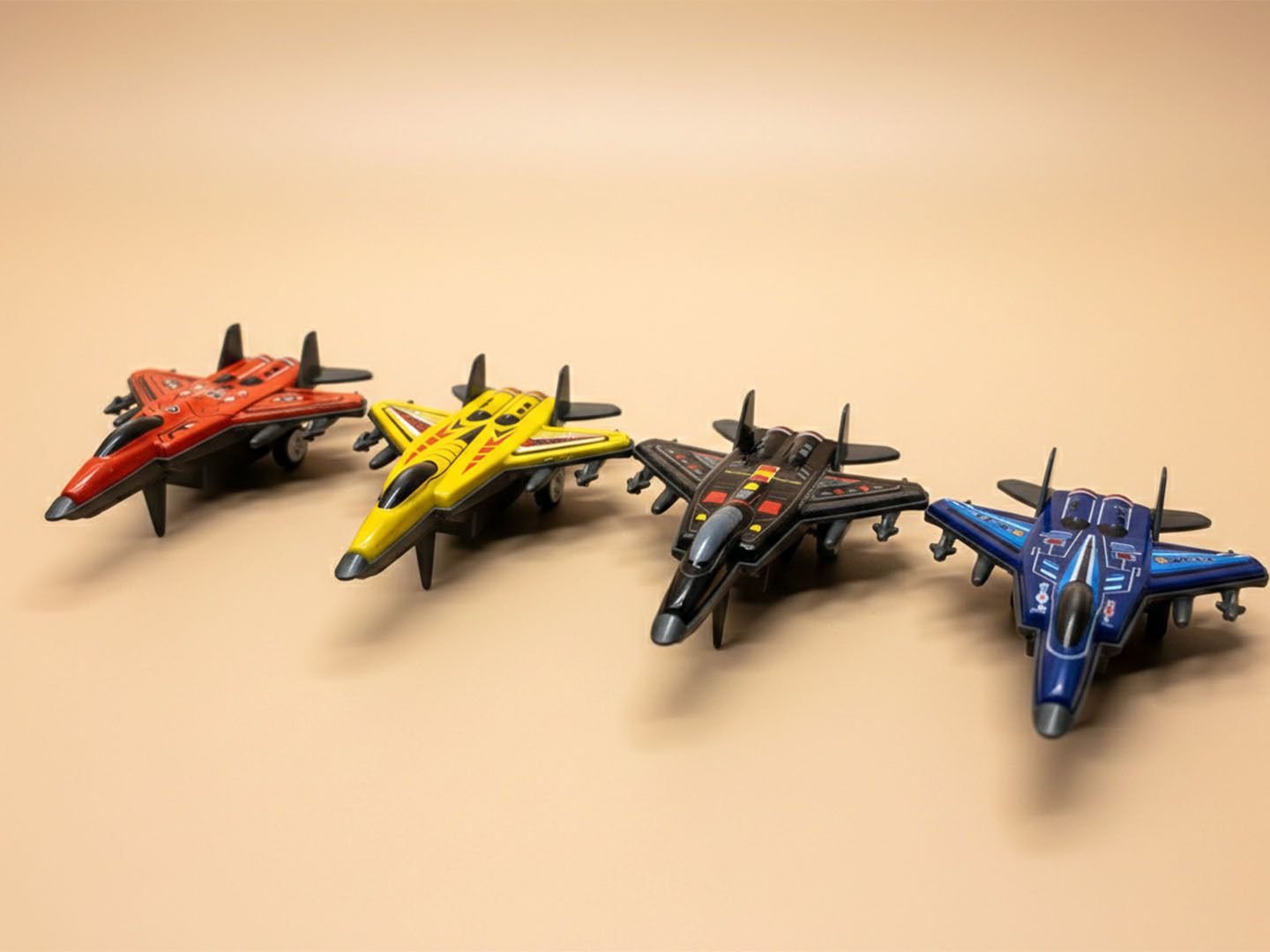 Metal Body Die Cast Airplane | Pull Back | For Kids Age 3 Year + Pack Of 4