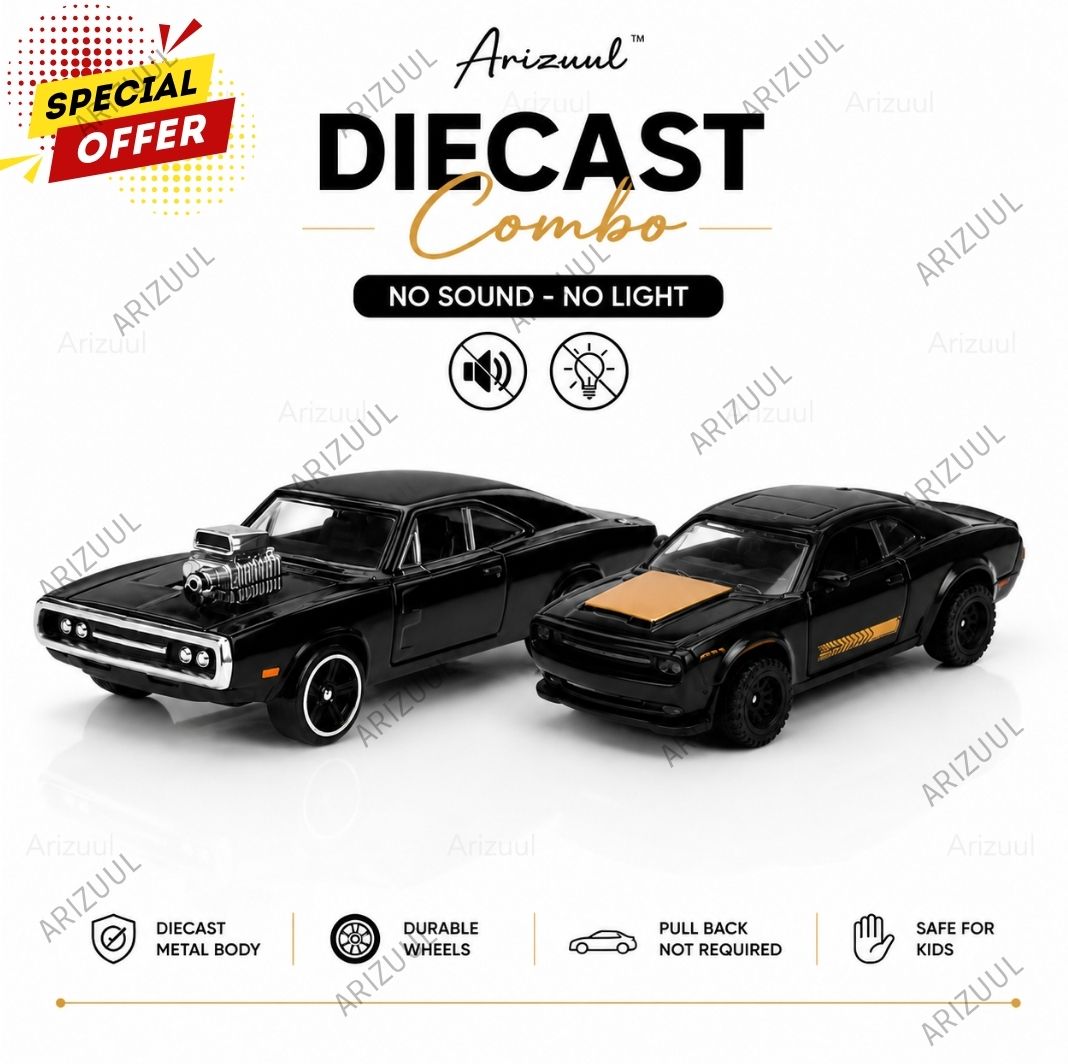 Best Car Diecast Combo 1:64 Muscle Fast & Furious And Dodge Challenger Car Toys-image-12