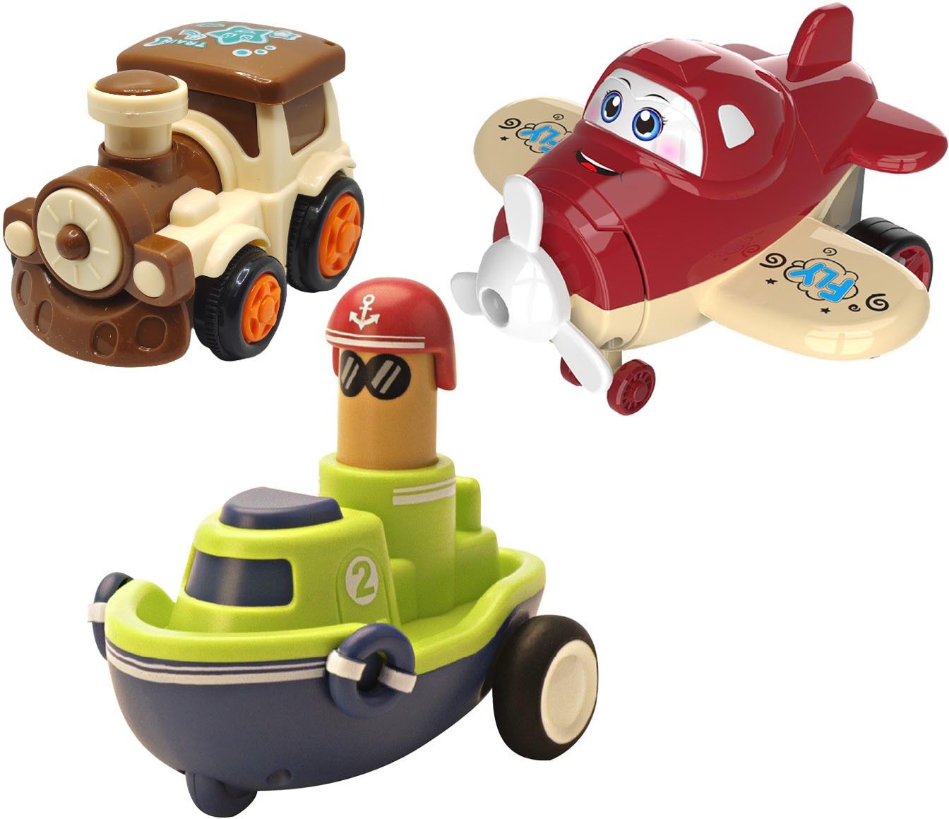 vaniha Unbreakable Four-Wheel Drive Friction Powered Diecast Toy Set-C208-picture-14