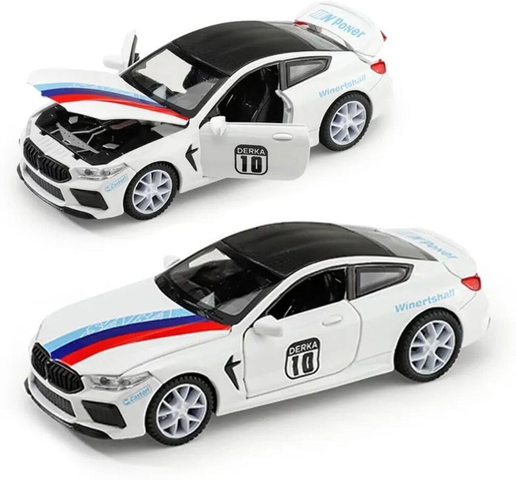 fraimingo BMW M8 Racing Car Toy with Sound Lights Openable Doors Hood and Trunk-picture-37