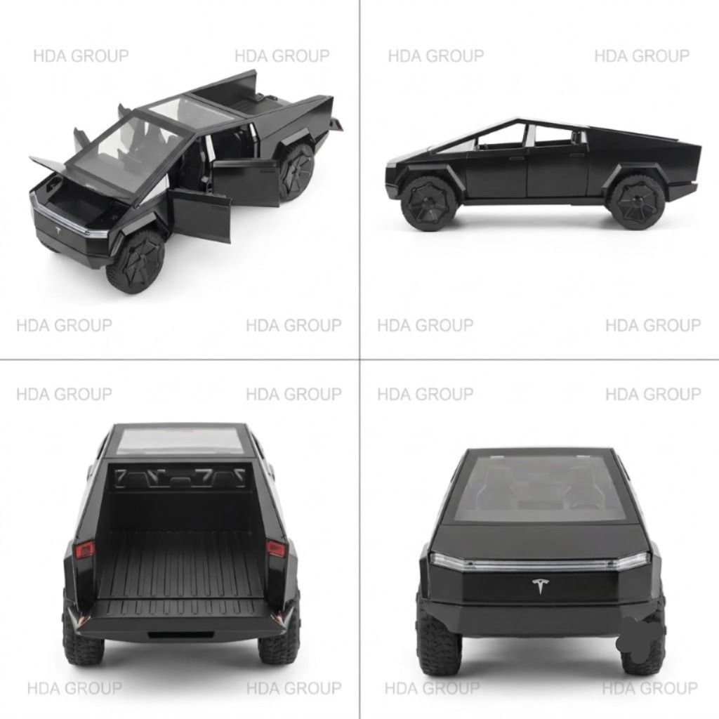 Tesla cyber truck 1:36 Scale Alloy Car with Light & Sound-image-48