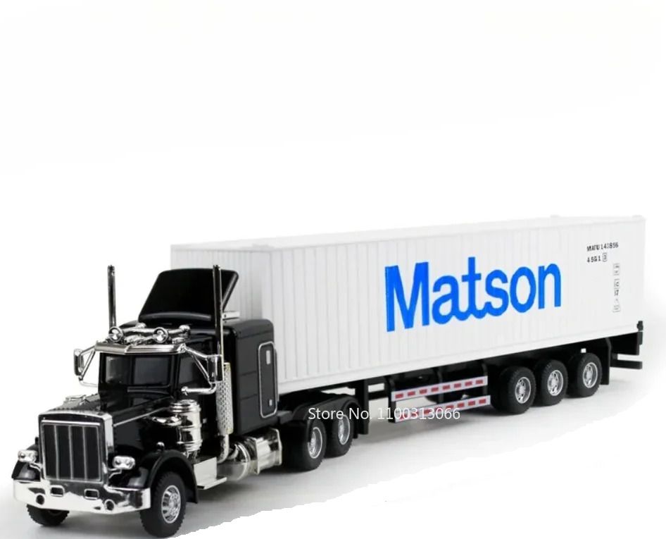 Diecast Truck Transport Container Vehicle with Light Pull Back truck-image-16