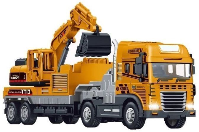 scholarly Friction Power Construction Transport Truck for Kids Crane Toy with Light Music-picture-47