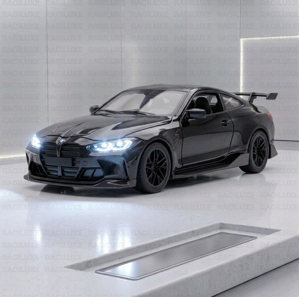 1:32 Bmw-M4 Toy car Pull Back With Doors Can Be Open-image-17
