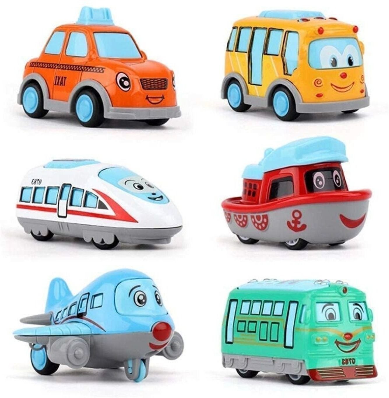 aaruenterprise Die-cast Metal Mini Cars Set Cartoon Train-CLN15-picture-34
