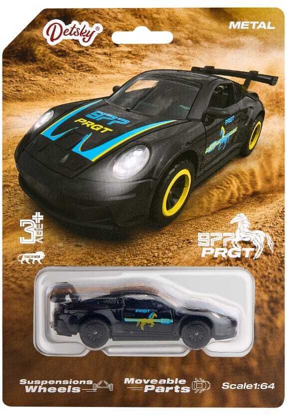 pantrola Die Cast Metal Sports Car Toy 1:64 Scale with Openable Doors for Kids-picture-2