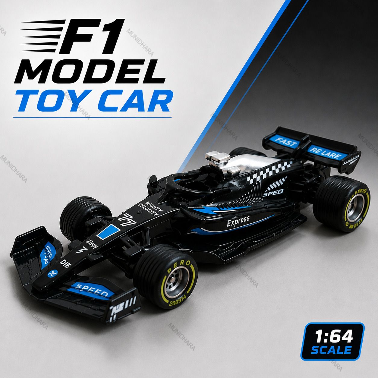 munidhara Formula 1 F1 Metal Race Car Model Toy Gift for Kids & Collectors-picture-25
