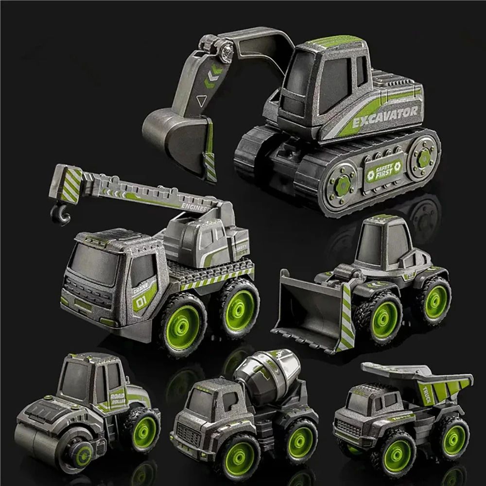 spenop Unbreakable Excavator Construction Crane Toy Set Roller Mixer Truck-picture-23