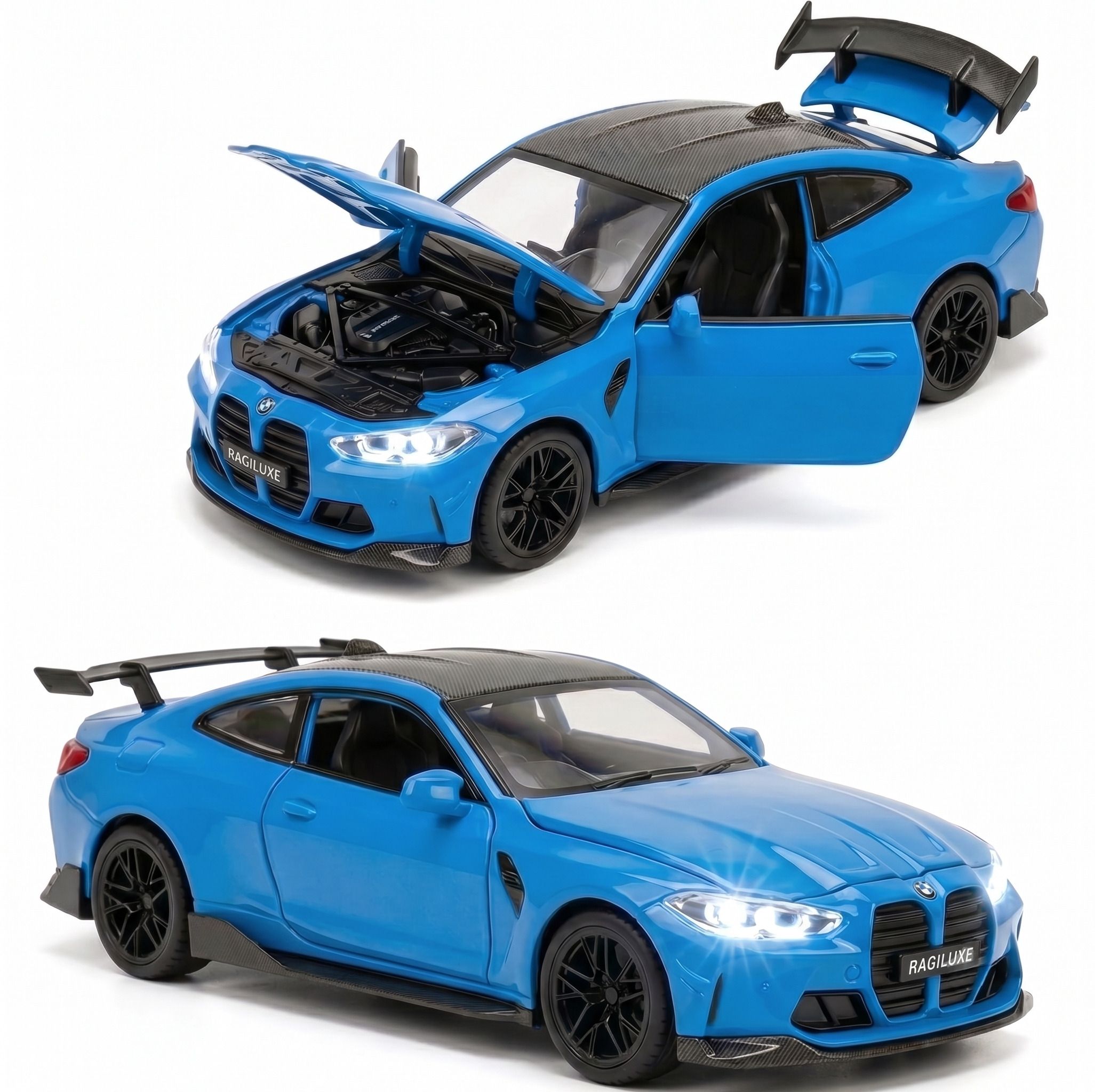 ragiluxe 1/32 special-BWM Toy Car M4 With Pull Back Action For Move Car Forward-picture-34