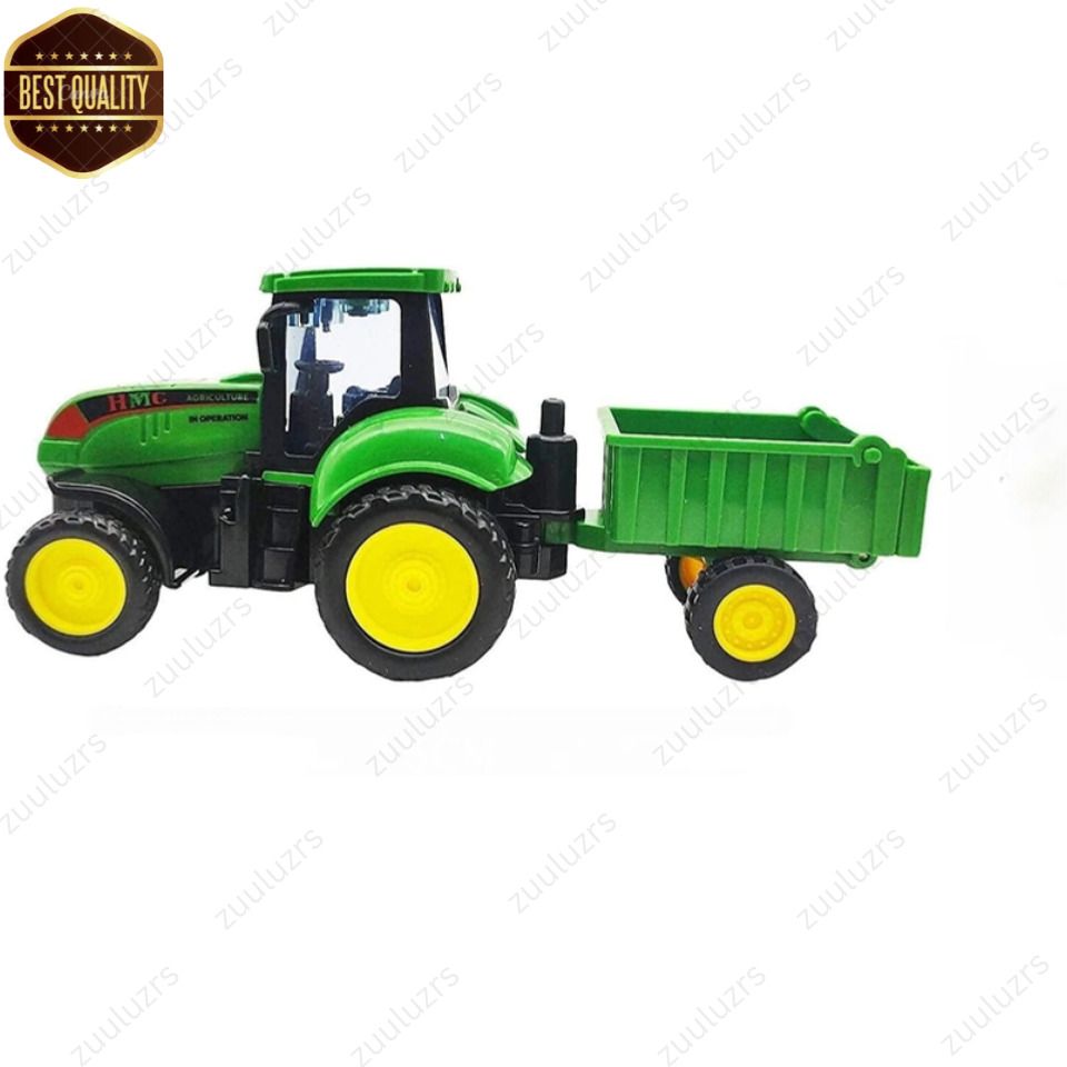 zuuluzrs Realistic Farming Tractor with Trailer Educational Farm Vehicle Toy-picture-35