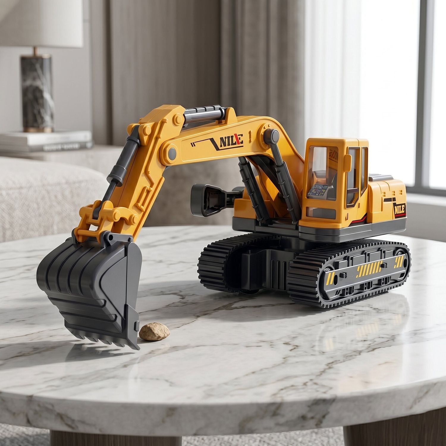 Light Sound Construction Unbreakable Excavator Toy Kids Friction Power Jcb Toy-image-8