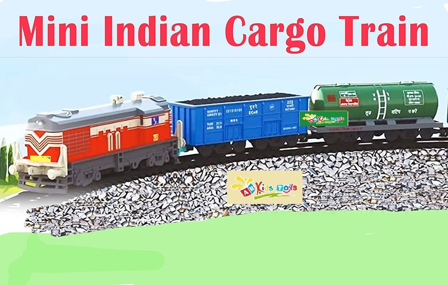 Indian Cargo Train | Plastic Mini Cargo Train | Indian Train Replica