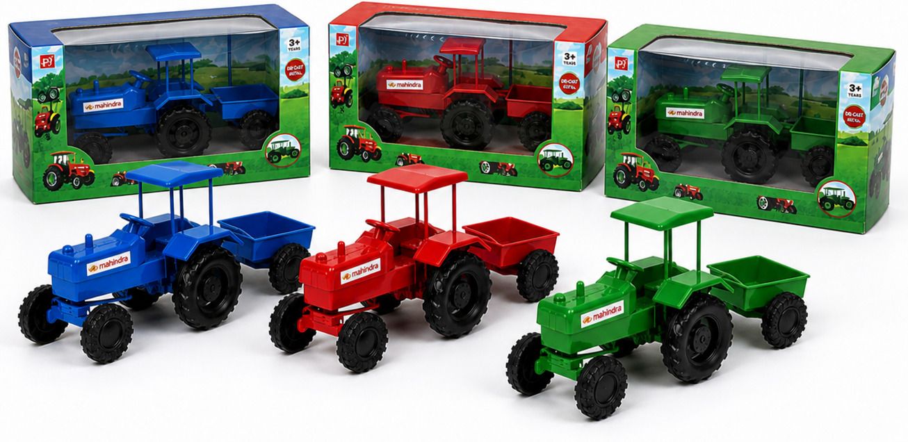 playagro Big Plastic Tractor Trolley Toy | Strong Build | Farm Vehicle Toy for Kids-picture-26