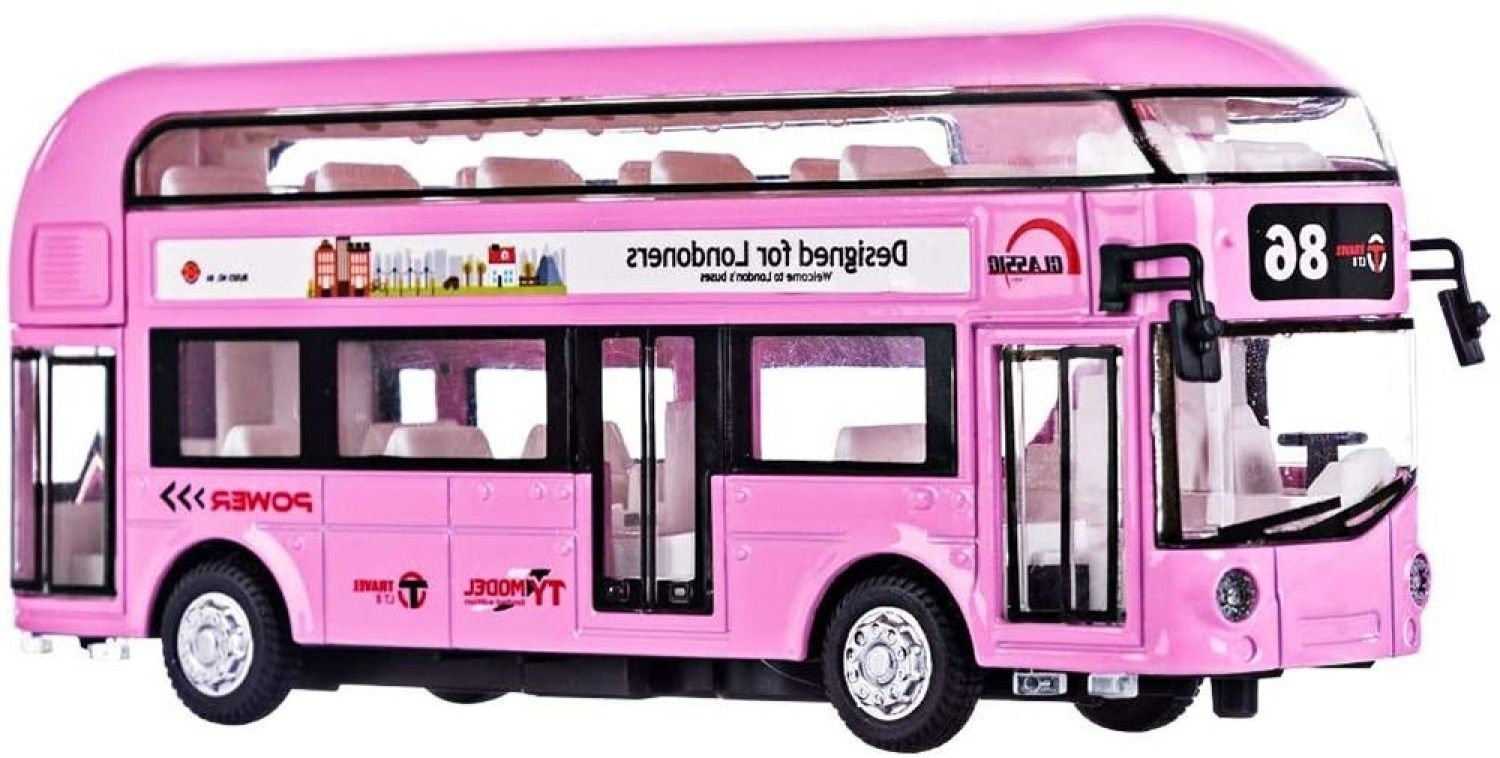 Double Decker London Bus with Metal toy-DZ56-image-19