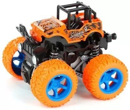 manish Push and Go Car Toy, Monster Truck Toys,360 Degree Stunt Car-picture-16