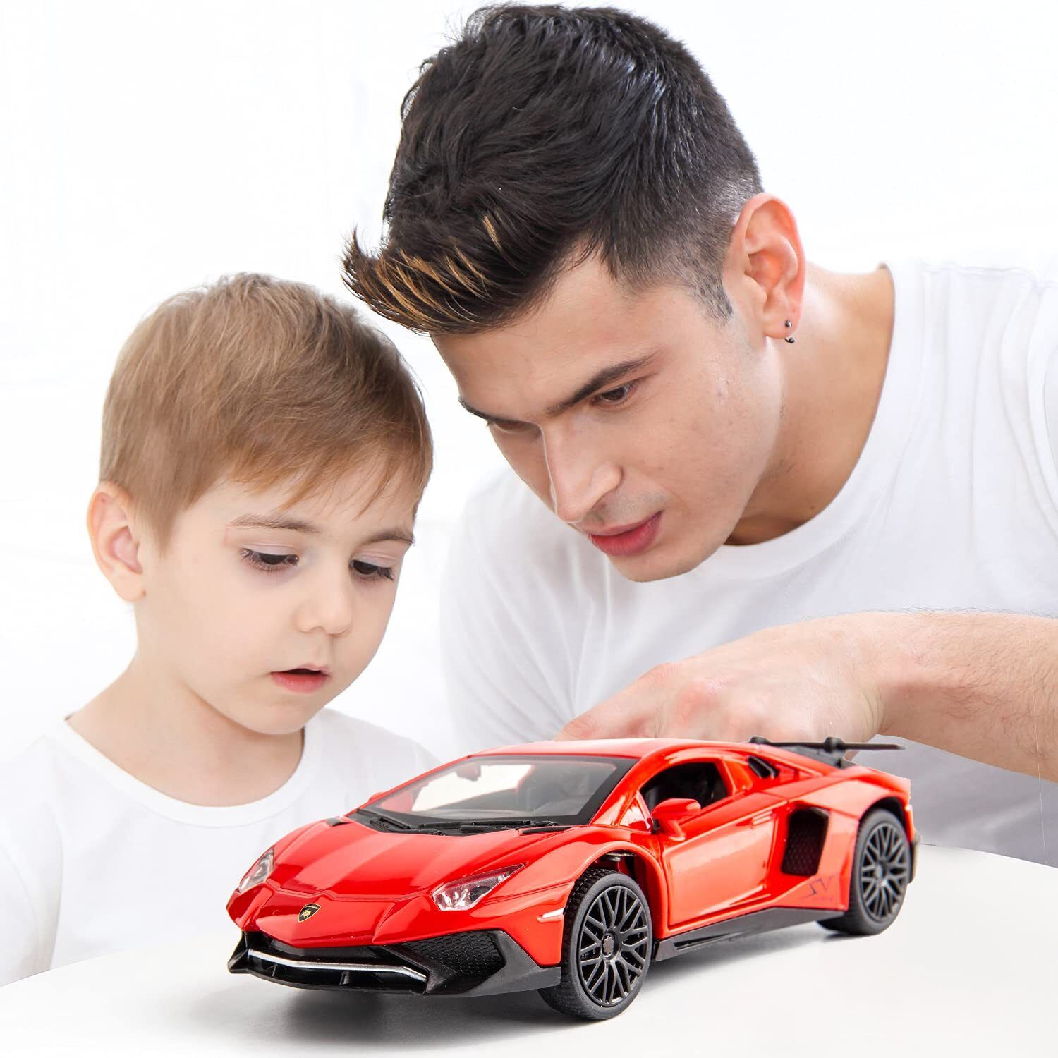 deoxy 1:32LP750 Model Pull Back Car Toy car with Sound and Light for Kids Boy Girl-picture-17