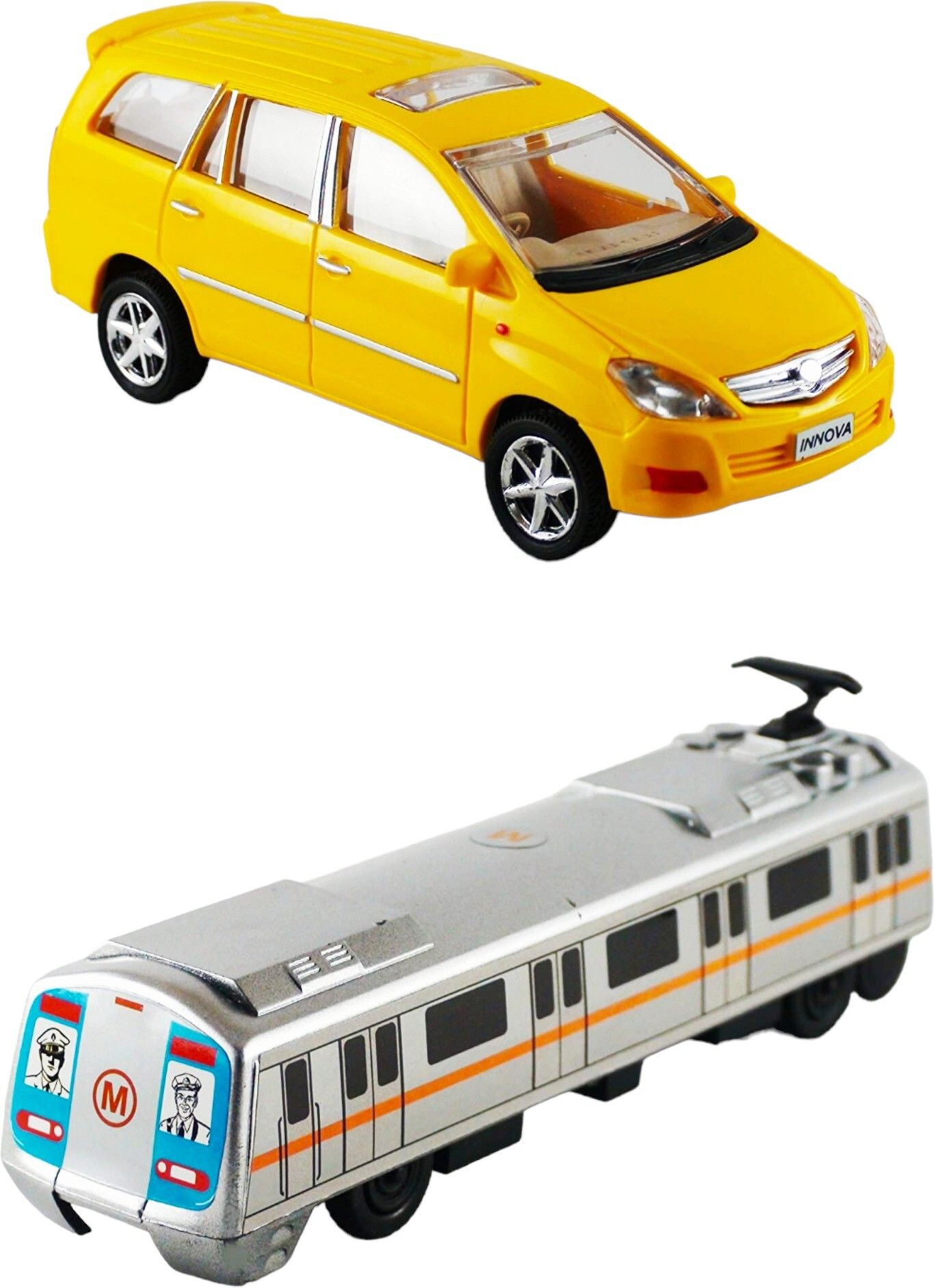 viaan world Pack Of ( Model Car & Metro Train ) Toy for Kids-picture-14