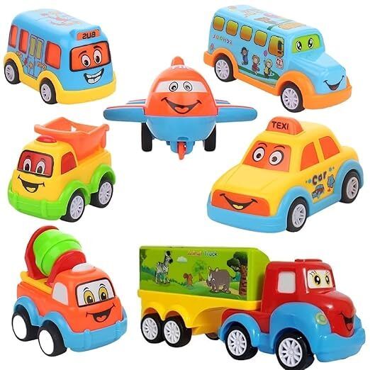 Kids Vehicles Unbreakable Automobile Car Toy Set - Pack of 5 Friction-Powe-image-32