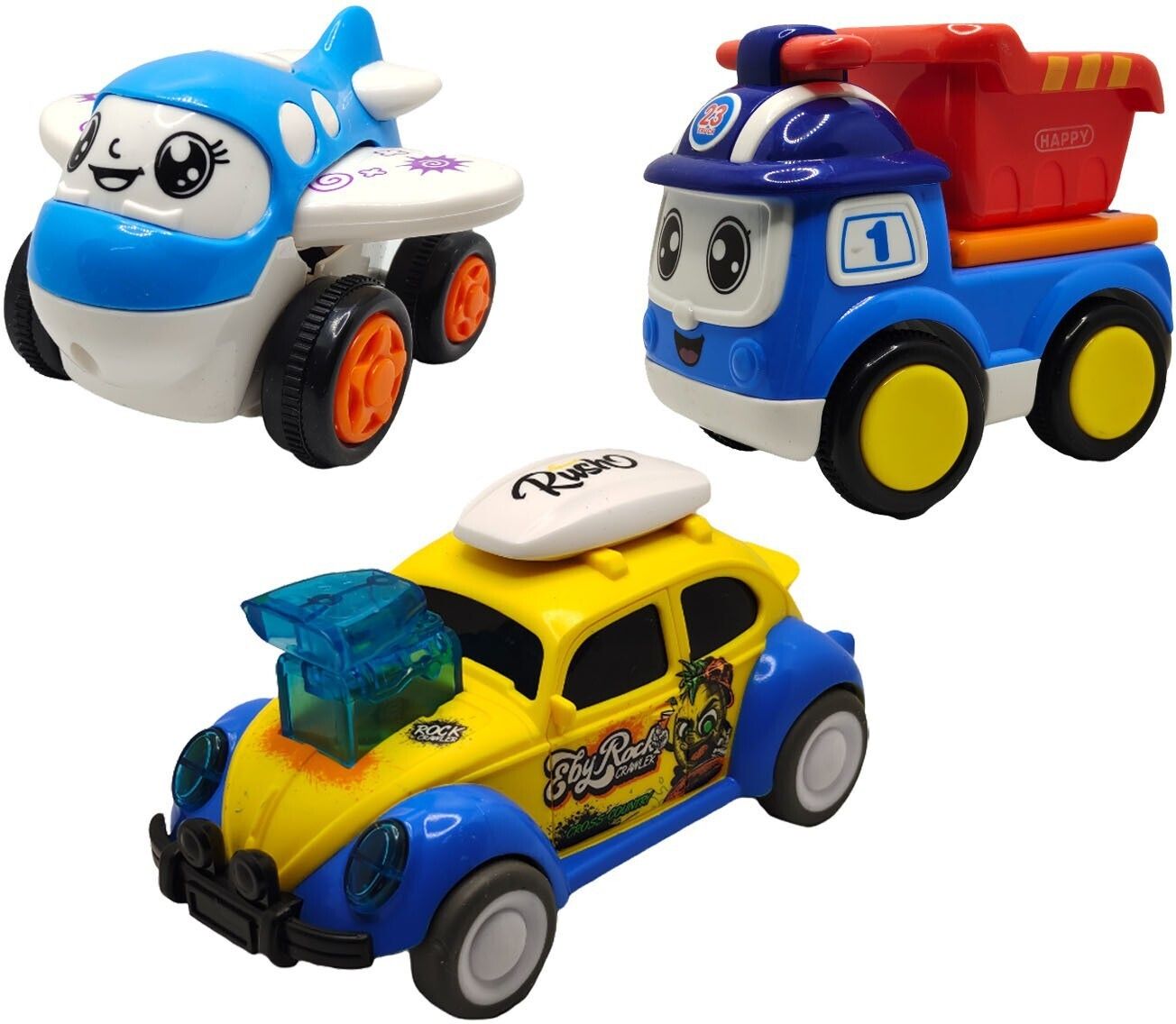 sve Unbreakable Four-Wheel Drive Friction Powered Diecast Toy Set-D135-picture-40