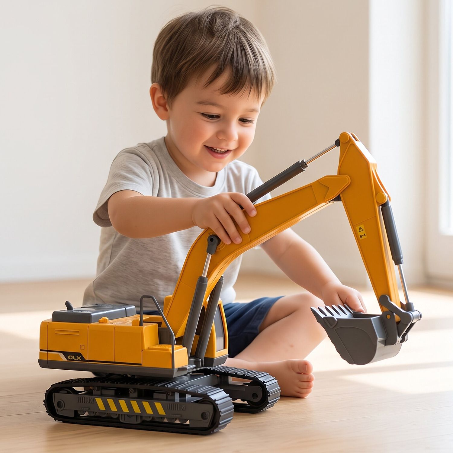 Construction Toy Truck Bulldozer Excavator Long Crane Model Toy for 3 Years-image-24