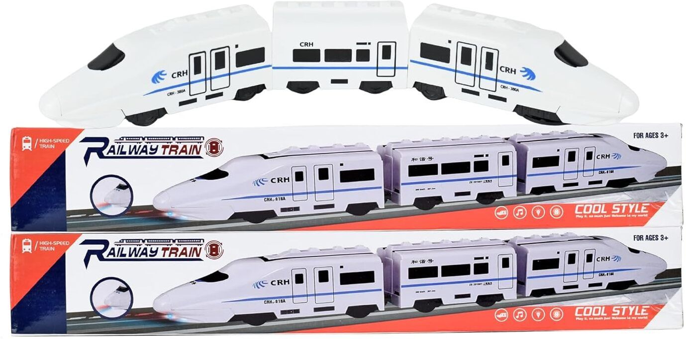 High Speed Railway Train Toy Set | 3 Coach Battery Operated for Kids-image-21