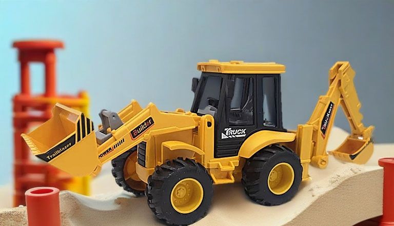 plus shine 2 in 1 action figure JCB Bulldozer toys Dumper, Excavator, Front Loader Toys-picture-33