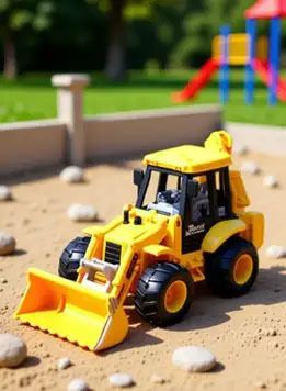 Push & Go 2 in 1 JCB Dumper Model Friction Powered Simulation Bike Toy-image-8