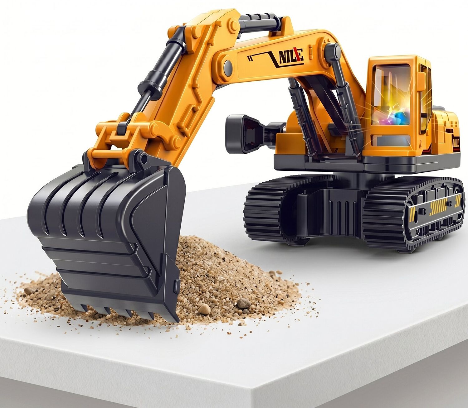 Construction Jcb Toy Excavator Toy Kids Light Sound Friction Power-image-40