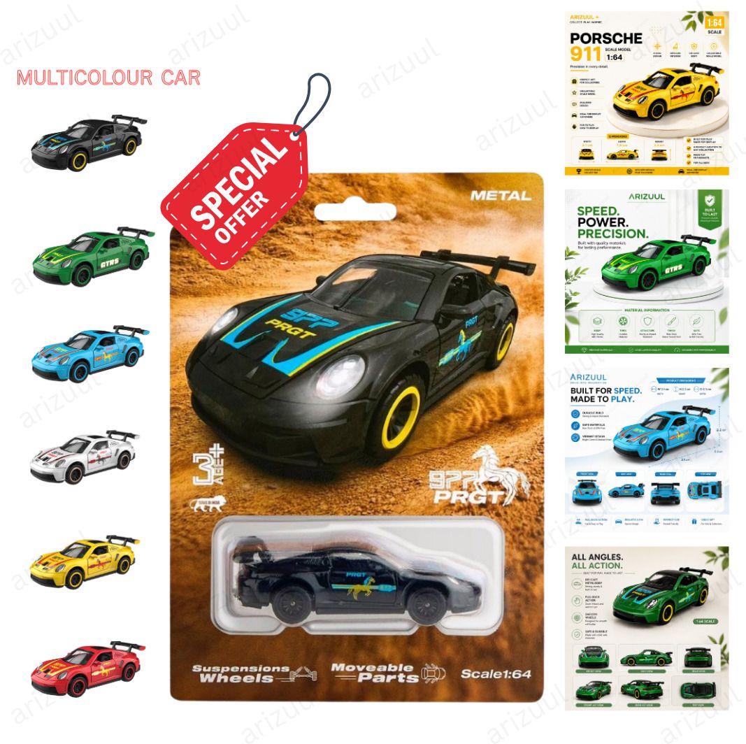 arizuul 1:64 Porsche Mini Racing Alloy Enthusiast Model-picture-9