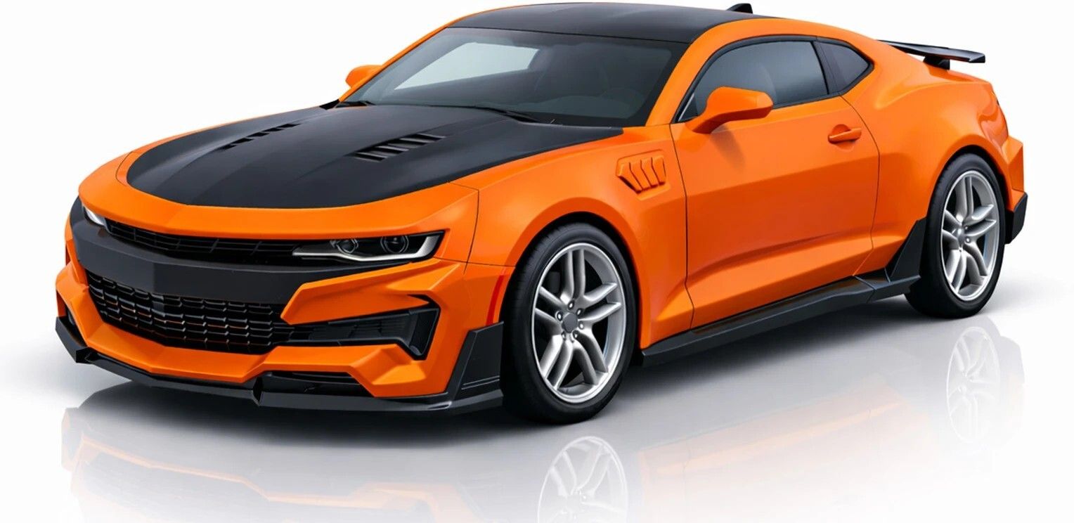 DieCast Camaro Toy Car with Openable Doors, Pull Back Action, Music and Lights-image-41