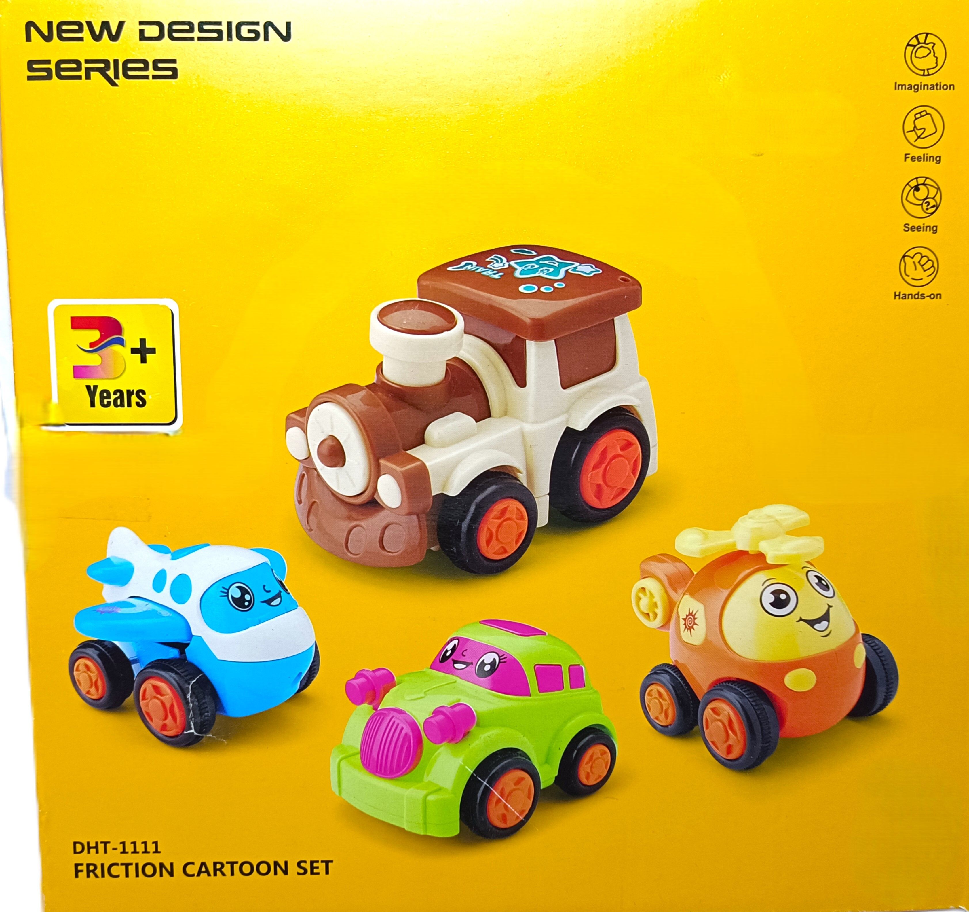shiva Unbreakable Friction Powered Toy Set of Car, Train, Plane & Helicopter-picture-21
