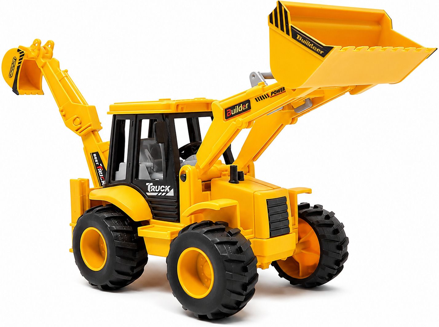 Friction Powered Excavator Bulldozer Construction Truck Toy for Kids Pull Back-image-18