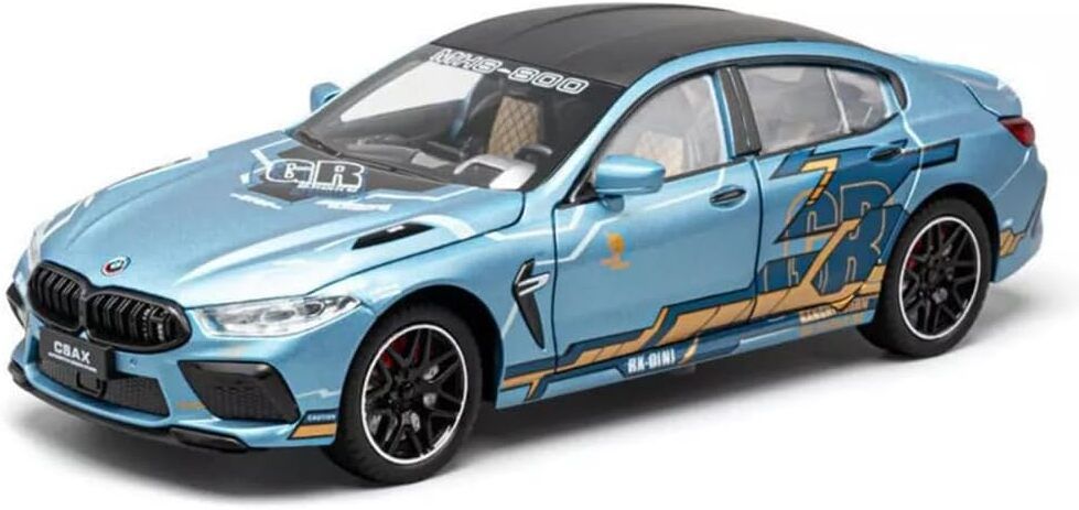 endevi 1:24 M8 Model Cars BM-W M8 with Light Sound Pullback Openable Door Cars Toy-picture-28