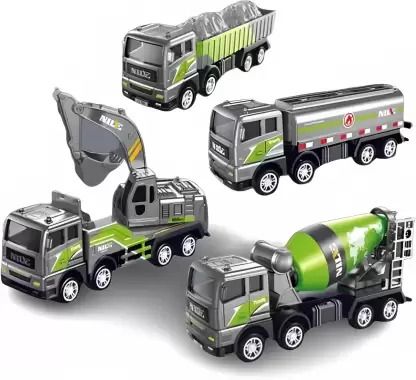 just craft Unbreakable Pack of 4 Combo Construction Engineering truck toys for kids-picture-27