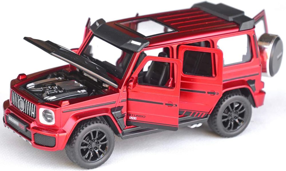 darvice 1:32 Die cast Metal Model Car Brabus Toy Cars For Kids Sound and Light-picture-13