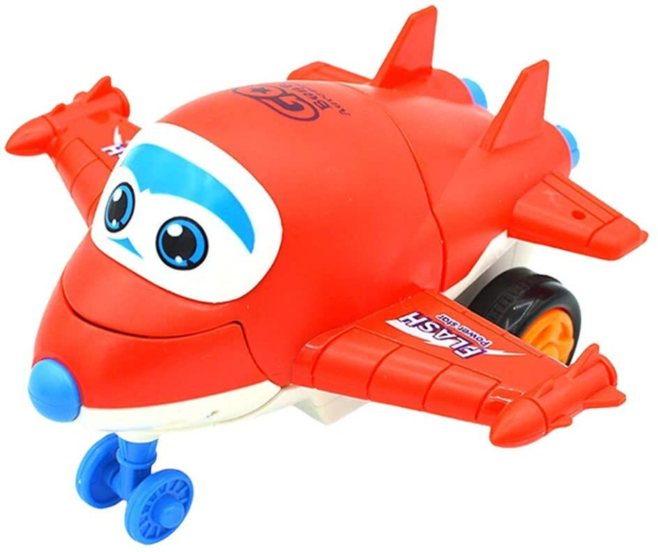 khyali Mini Friction Power Aeroplane Toy with De-Formation Robot Function for Kids|K29 image 1