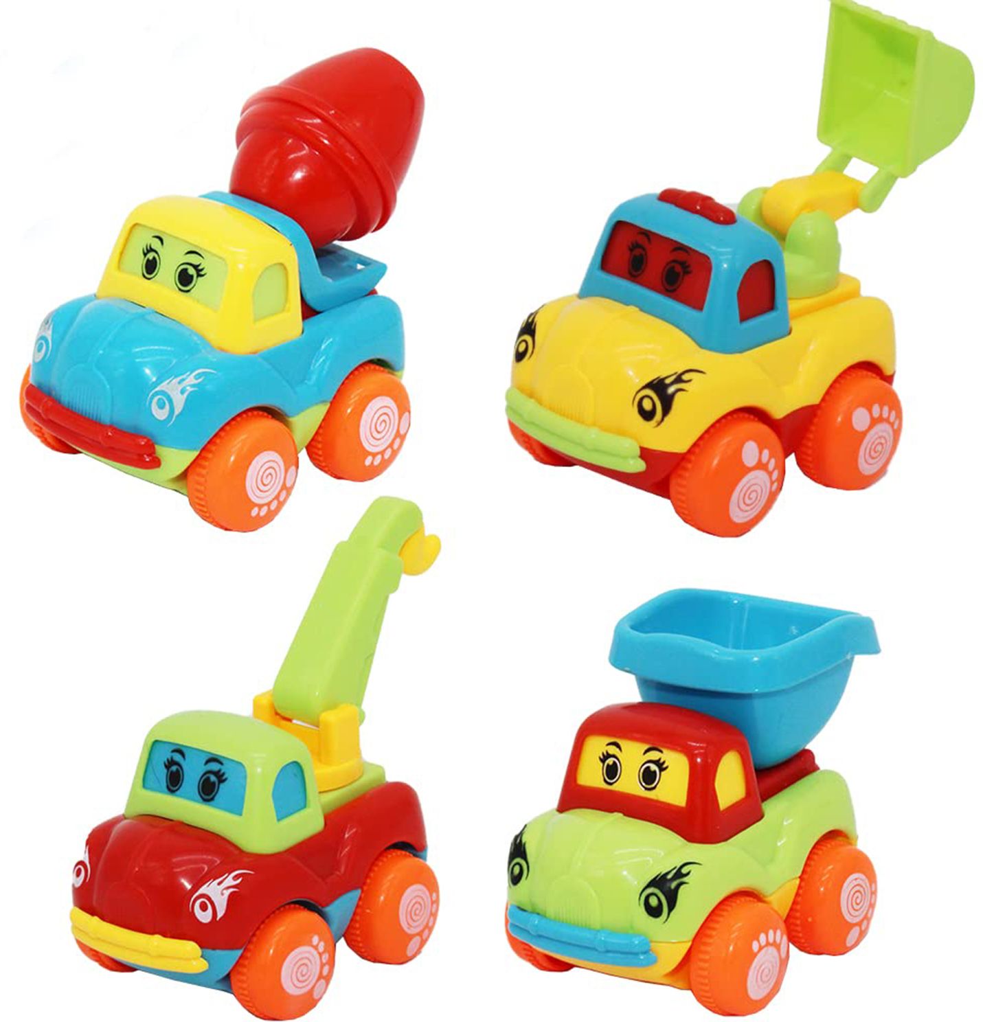 toys n smile Unbreakable Pull Back Friction Construction Vehicle Car Truck Toy for Kids-picture-21