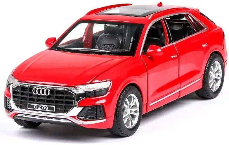 Diecast Audi Q8 Toy Car Scale Model,Pull Back Vehicles Alloy Simulation Supercar