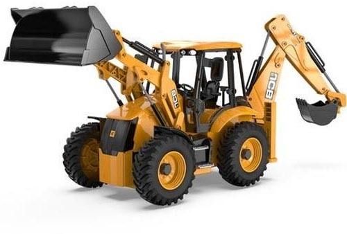 plus shine Go Construction Vehicle with 180° Rotatable 2 in 1 JCB Dumper, Bulldozer Toys-picture-16