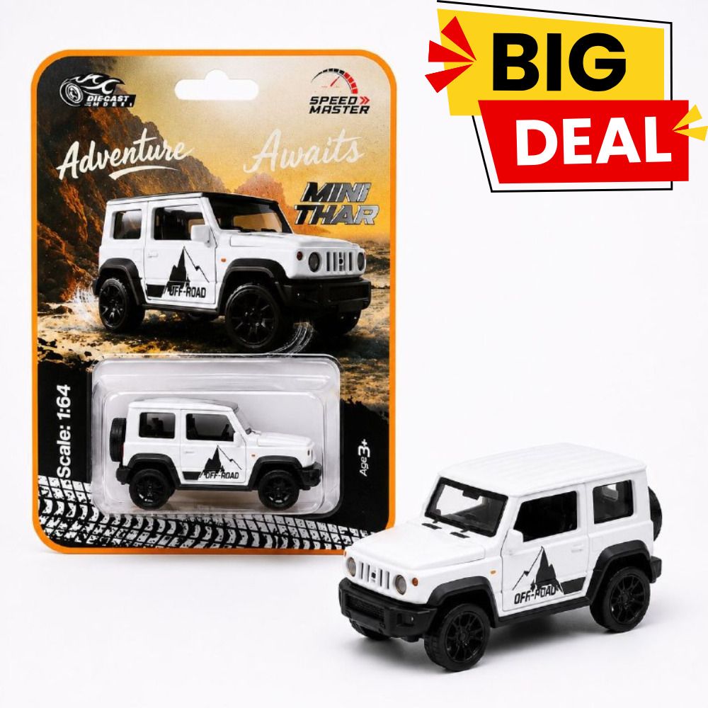 glenston White Mini Thar Metal Car Toy 1:64 Scale Display Model-picture-11
