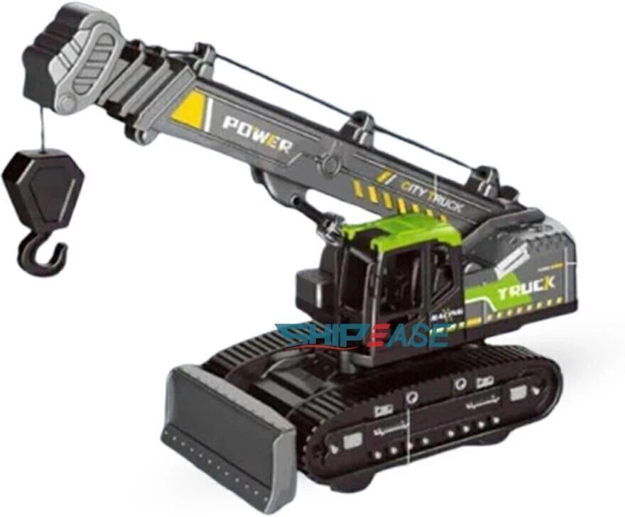 trixvva Friction Power Crane Toy with Bulldozer JCB Excavator Construction Truck for Kid-picture-11